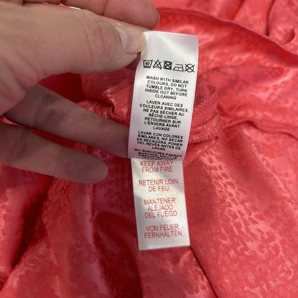 New ASOS Design Women's 6 Small Pink Asymmetrical Hem Midi A Line Skirt Snake - Picture 8 of 10